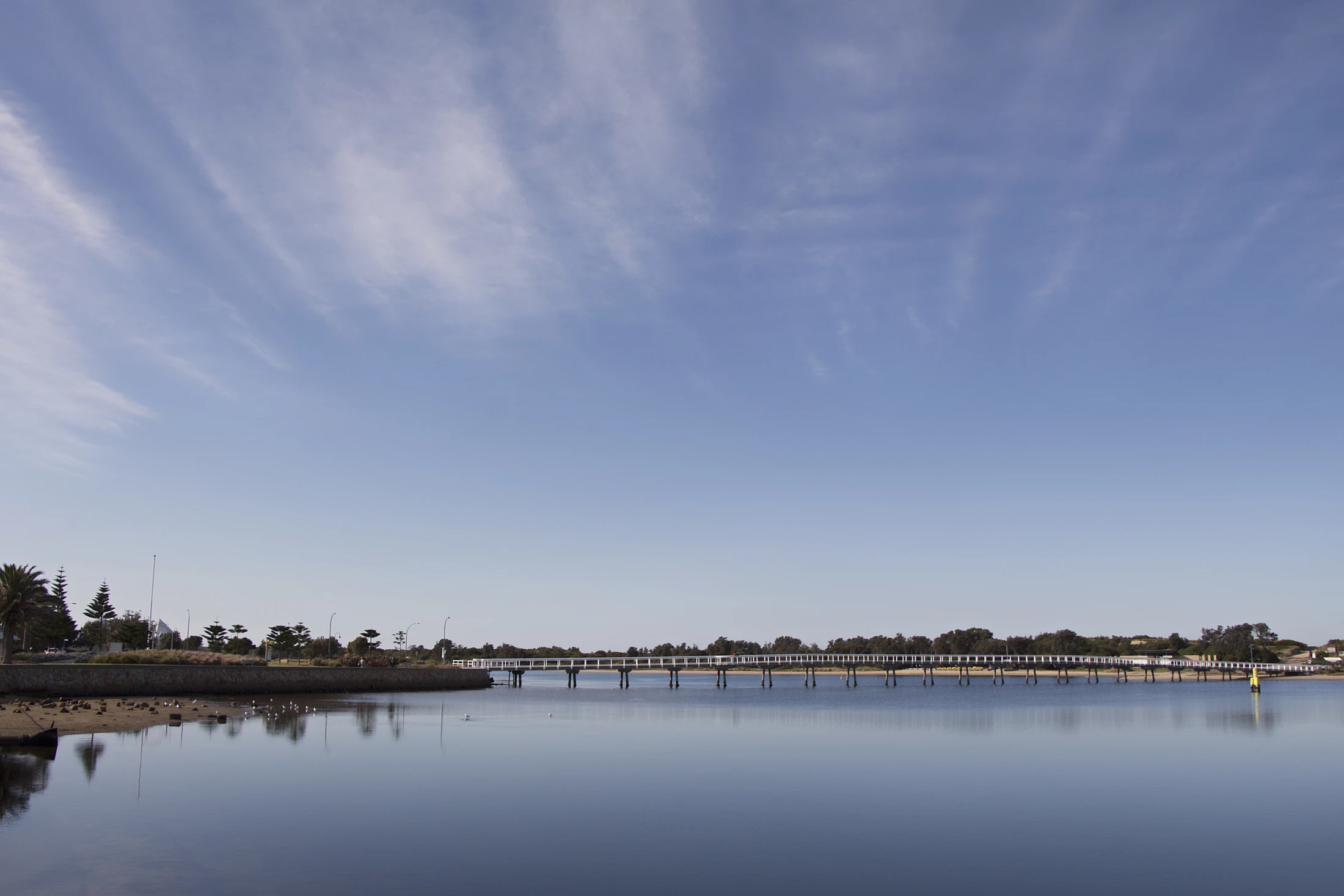 The iconic Lakes Entrance footbridge