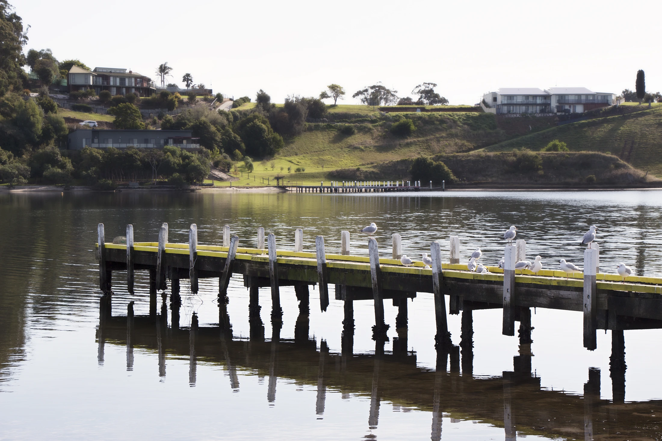 A peaceful jetty along the Lakes Entrance waterway